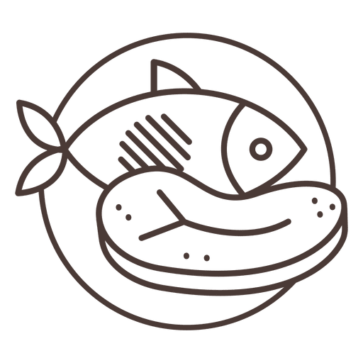 Icono de carne carne de res pescado Diseño PNG