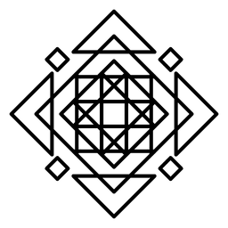 Mosaik-Logo abstrakt PNG-Design
