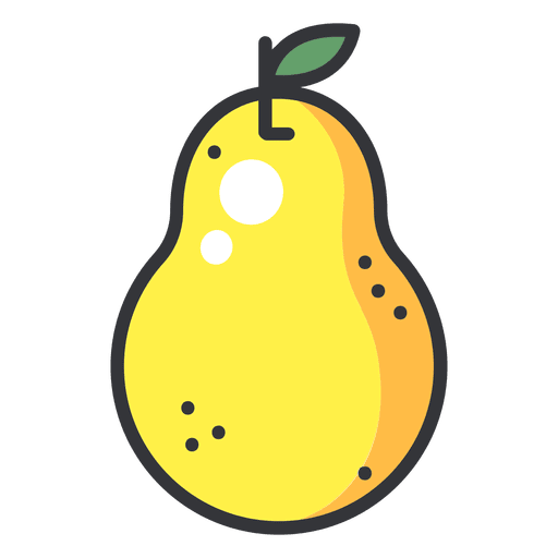 Pear color icon PNG Design