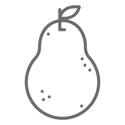 Pear fruit icon PNG Design