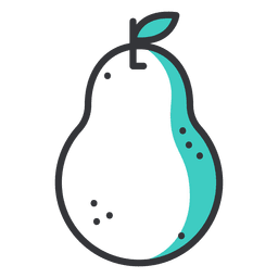 Icono de trazo de pera Diseño PNG