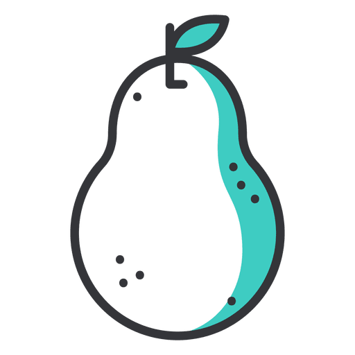 Icono de trazo de pera Diseño PNG