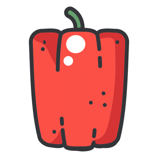 Pepper color icon PNG Design