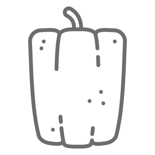 Pepper stroke icon PNG Design