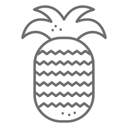 Ananas Symbol Strich PNG-Design