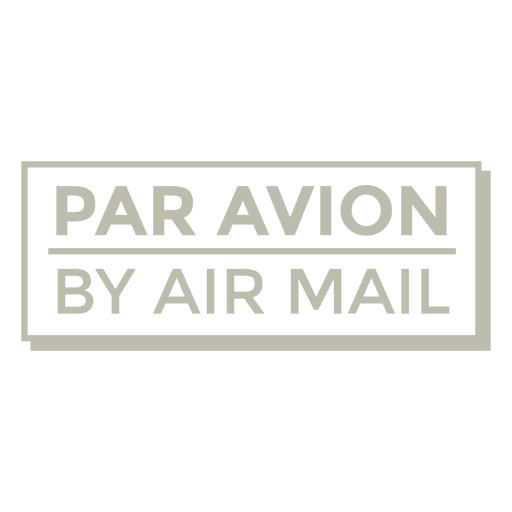 Plane stamp post PNG Design