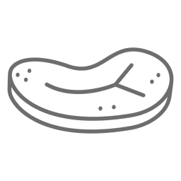 Ícone de tacada de bife de porco Desenho PNG