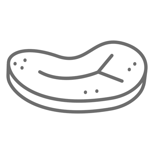 Schweinesteak Strich Symbol PNG-Design