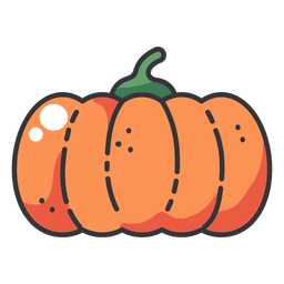 Ícone de cor de abóbora Desenho PNG