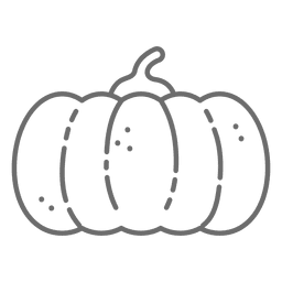 Pumpkin Halloween stroke icon PNG Design