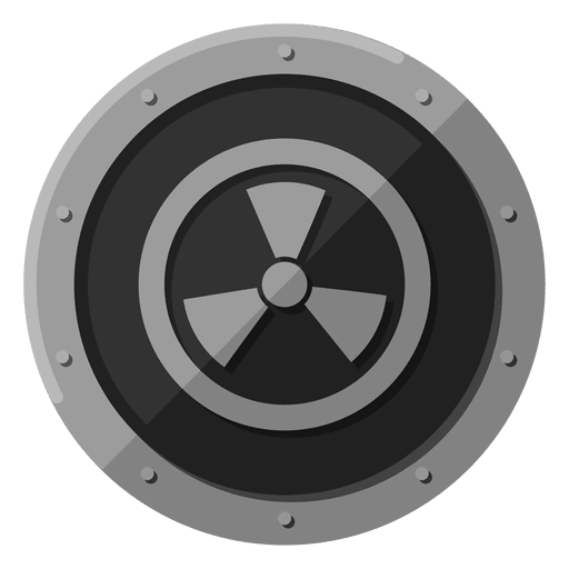 Radioactive metal symbol