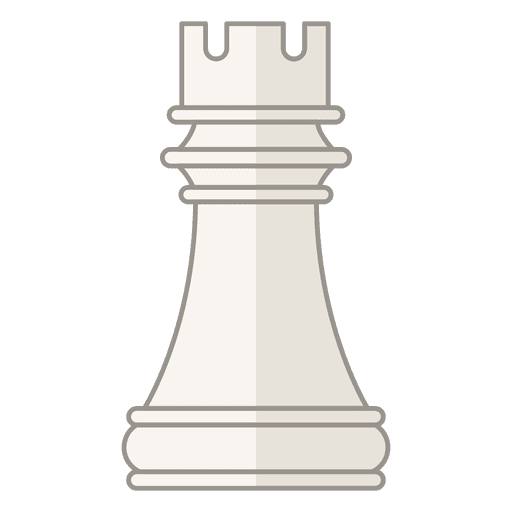 Design PNG E SVG De Peça De Xadrez De Torre Para Camisetas