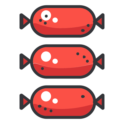 Sausage flat icons