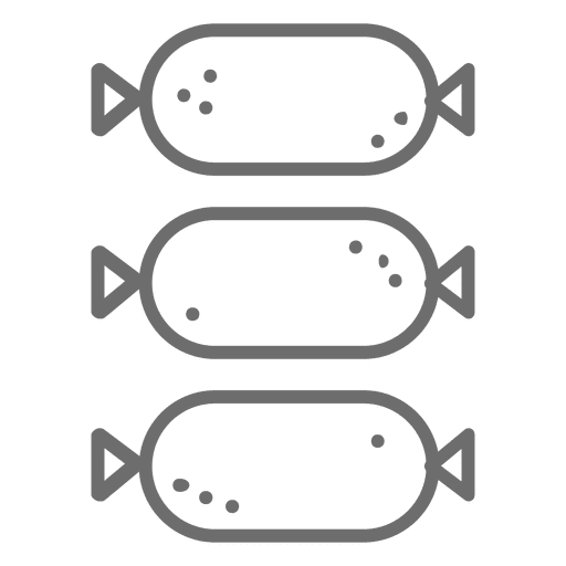 Icono de trazo de salchicha Diseño PNG