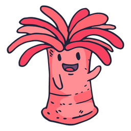 Dibujos animados de animales marinos Diseño PNG