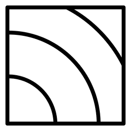 Líneas de círculo de logotipo cuadrado Transparent PNG