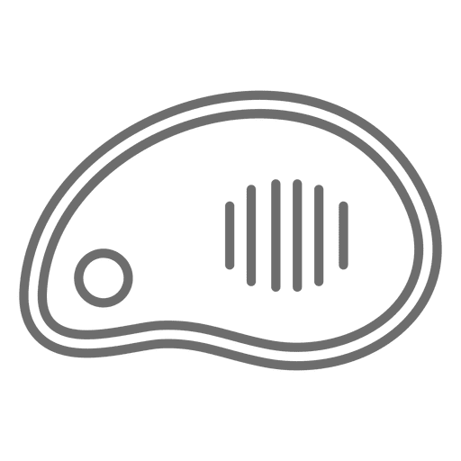 Icono de trazo de filete de carne Diseño PNG