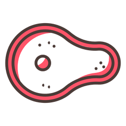 Ícone de bife saboroso Desenho PNG