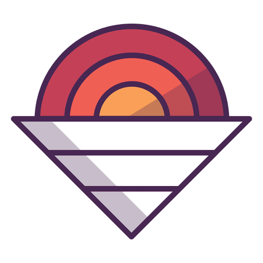 Sun Logo Sonnenaufgang PNG-Design
