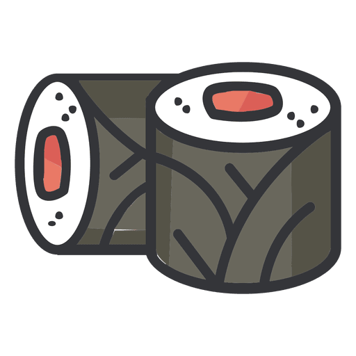 Icono de color de sushi Diseño PNG
