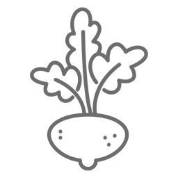 Turnip stroke icon PNG Design Transparent PNG
