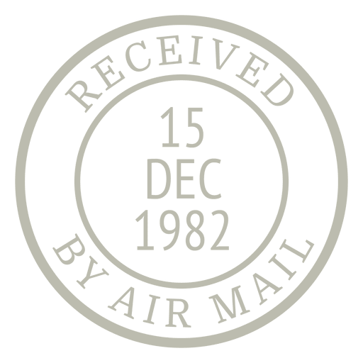 Vintage Briefmarkenpost PNG-Design