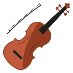 Ilustración de violín Diseño PNG