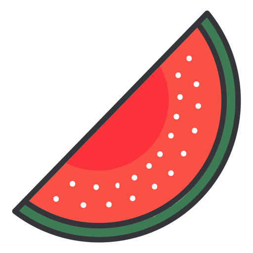 Wassermelonenfarbsymbol PNG-Design