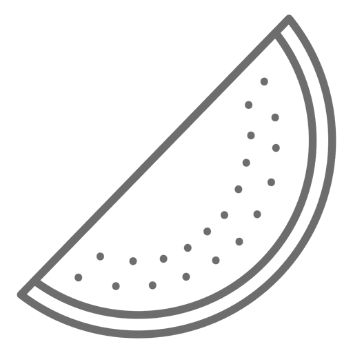 Wassermelonen-Symbolscheibe PNG-Design