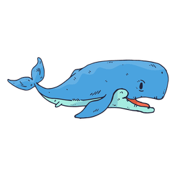 Diseño PNG Y SVG De Dibujos Animados De Peces Ballena Para Camisetas Diseño PNG Y SVG De Dibujos Animados De Peces Ballena Para Camisetas