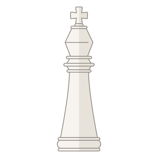 Figura de ajedrez rey Diseño PNG