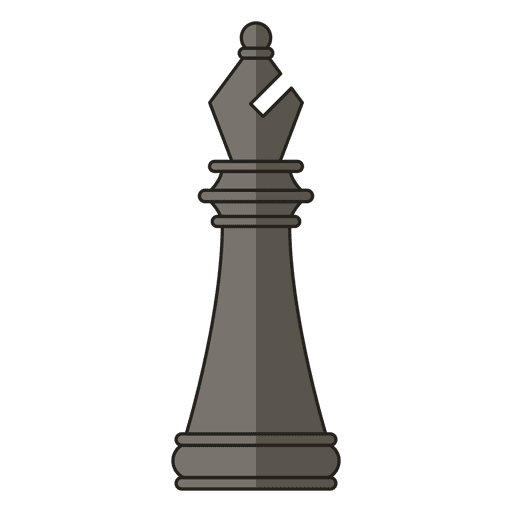 Figura de ajedrez obispo Diseño PNG