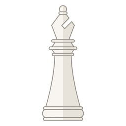 Bishop chess figure white PNG Design Transparent PNG