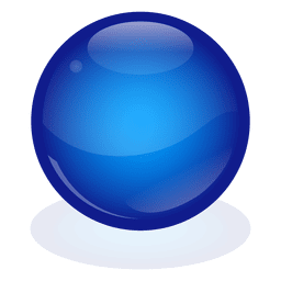 Bola de mármore azul Desenho PNG