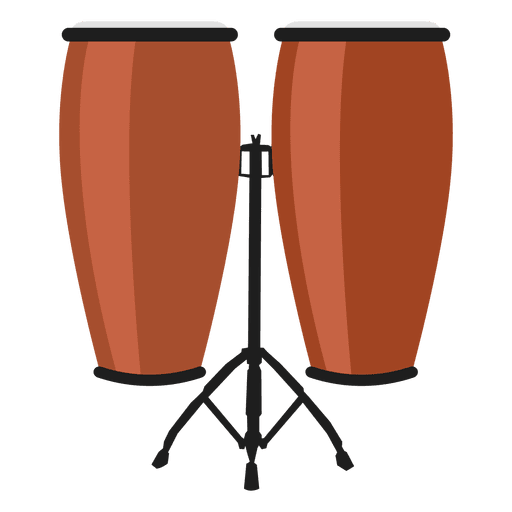 Congas Percussion Illustration PNG-Design