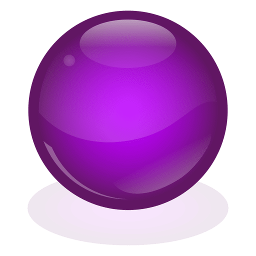 Bola de mármol violeta Diseño PNG