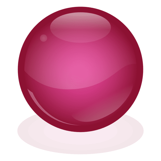 Bola de mármore vermelha Desenho PNG