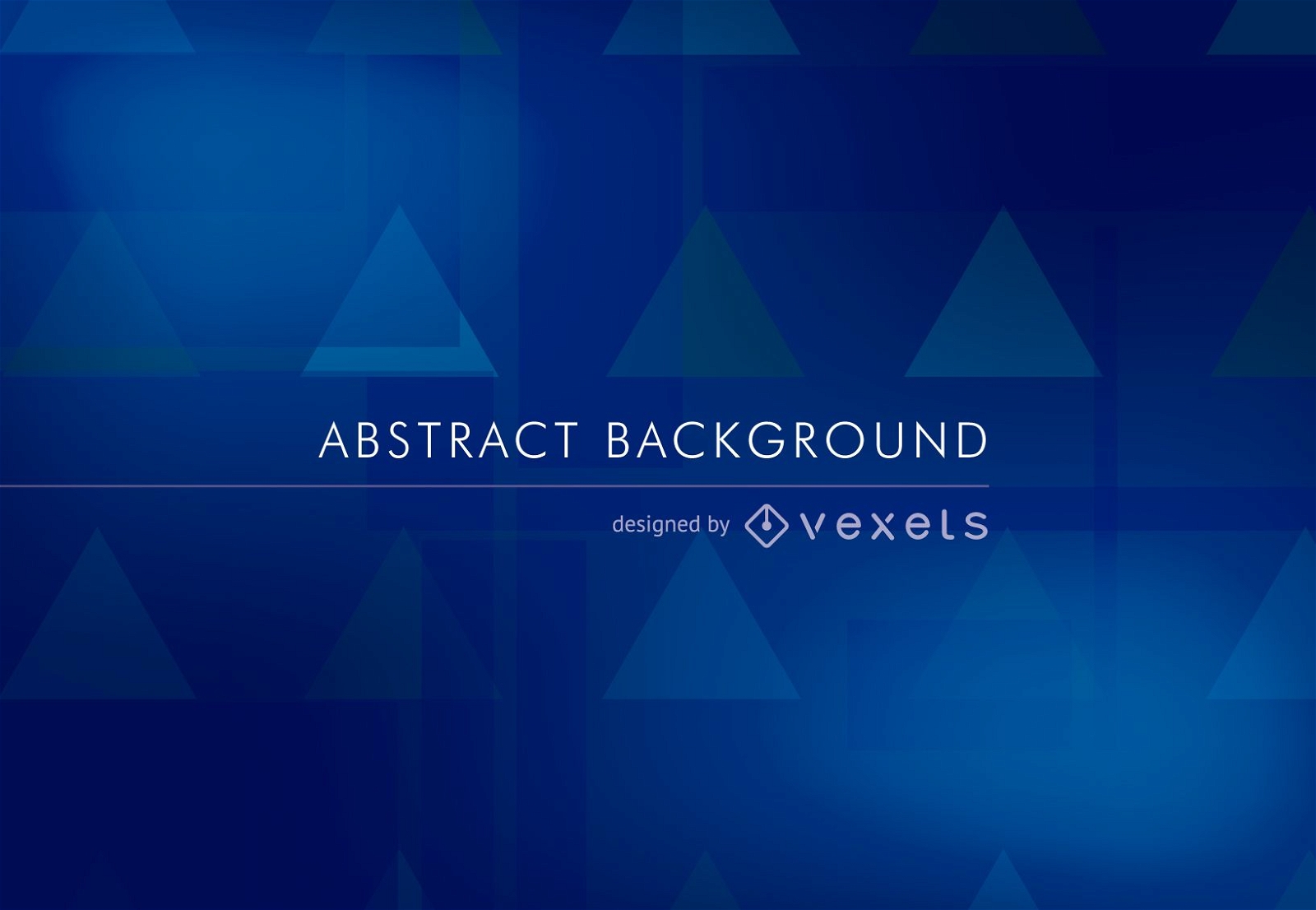Abstract background in blue with some triangles