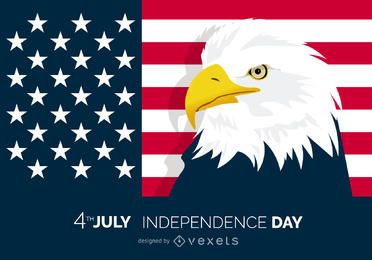 Patriotisches 4. Juli-Adlerdesign