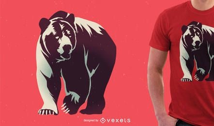 Ilustração do urso para mercadoria de camiseta