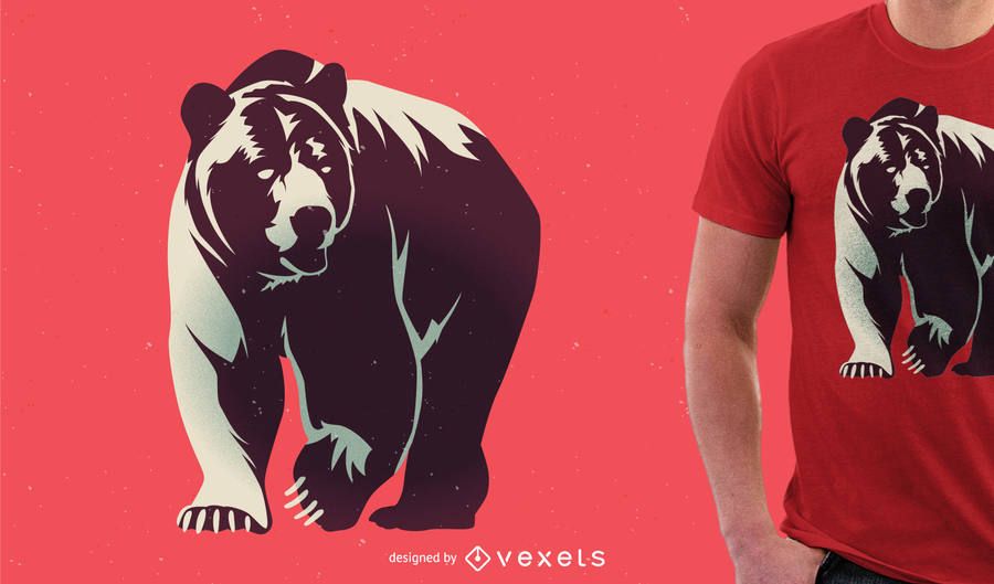 Bear illustration for tshirt merchandise Bear illustration for tshirt merchandise