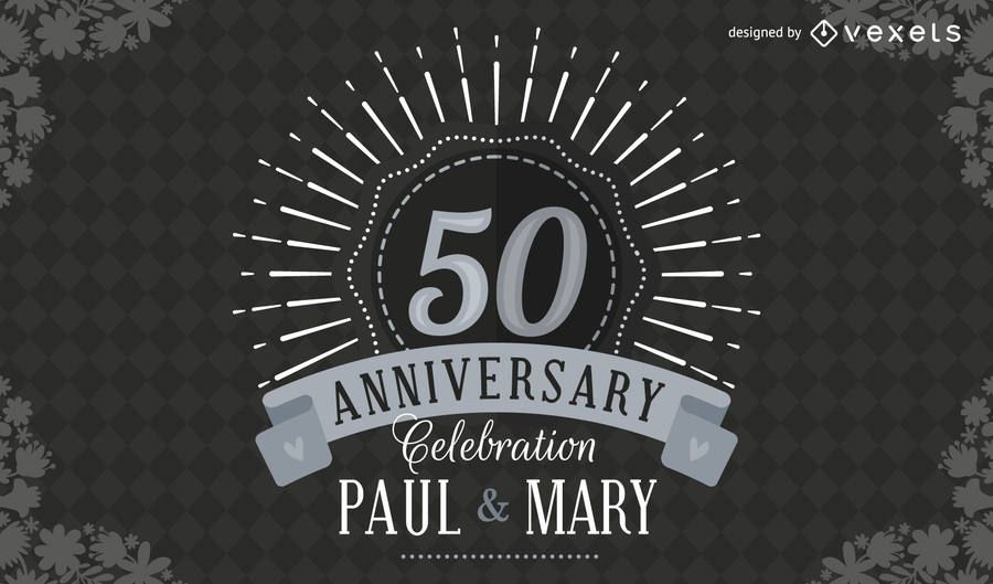 Elegant 50 anniversary wedding invitation Elegant 50 anniversary wedding invitation