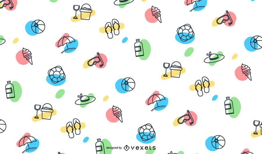Summer elements pattern Summer elements pattern