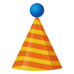 Ícone de chapéu de aniversário 3D Desenho PNG