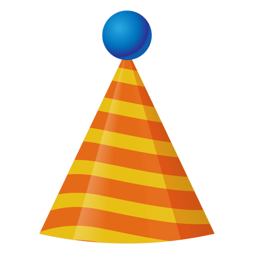 3d birthday hat icon PNG Design