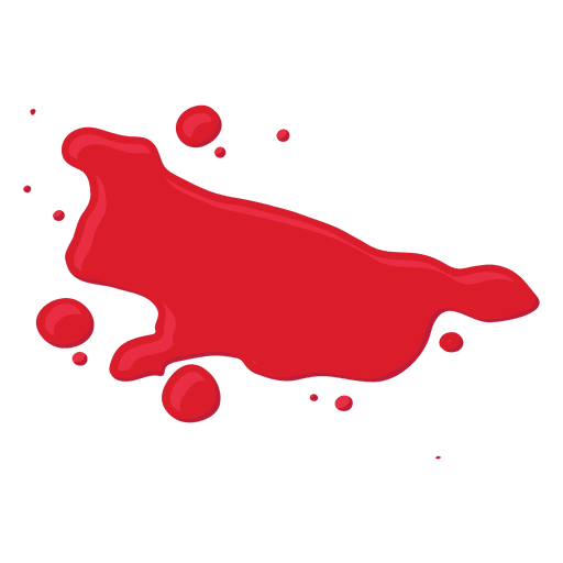 Salpicadura de sangre 3d Diseño PNG