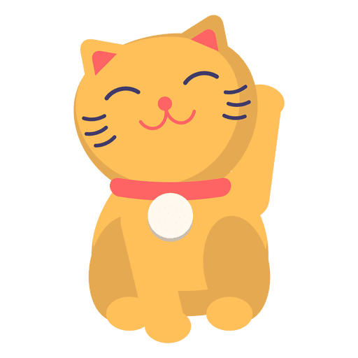 Cor maneki neko gato Desenho PNG