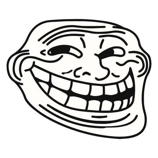 Coolface trollface meme - Transparent PNG & SVG vector file