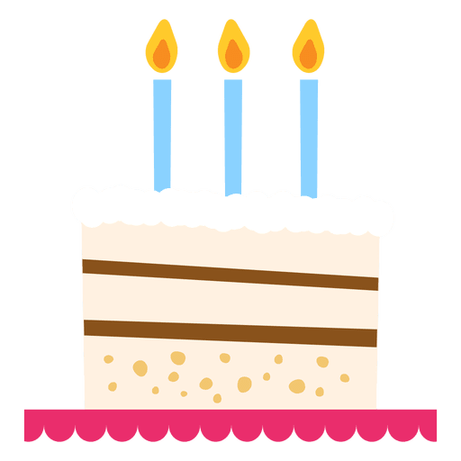 Birthday cake illustration PNG Design