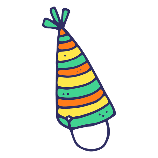Birthday hat cartoon PNG Design
